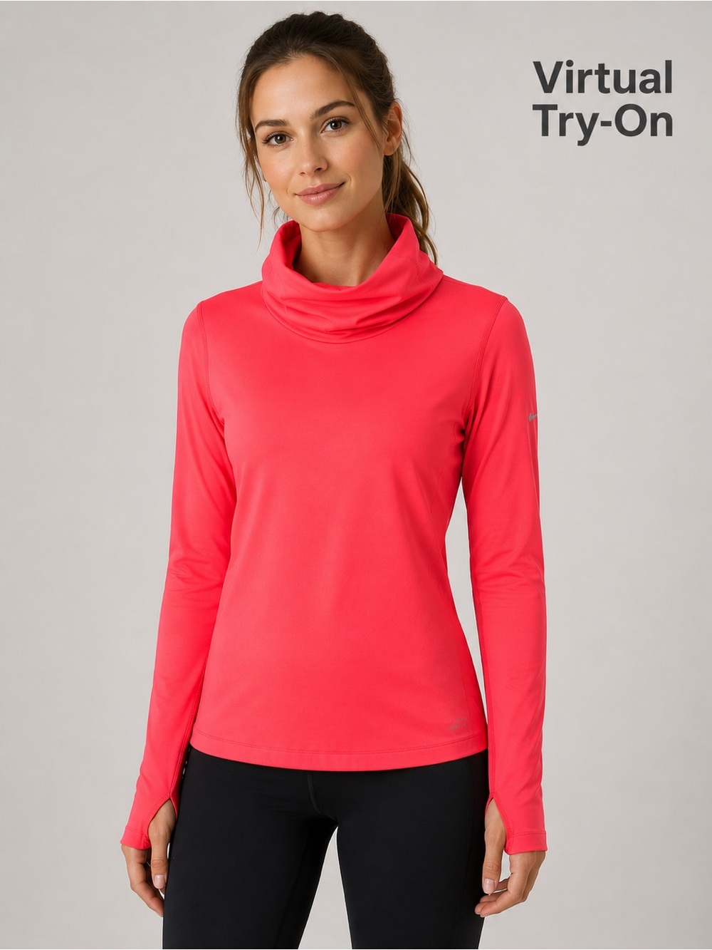 Nike Pro Dri-FIT Athletic Top - Bright Coral Size M